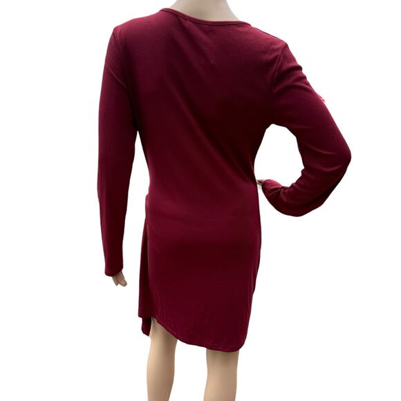 Betianro Ribbed Tie Waist Mini Dress, Size M, Bodycon Ruched T-Shirt Dress NWT - Picture 6 of 7